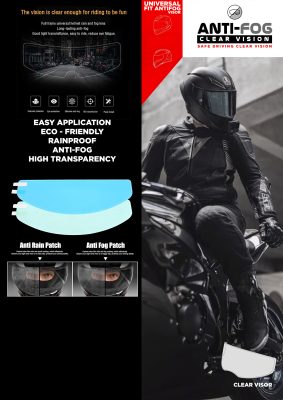 Anti-Fog Imfritt Film Universal Anti-Mist Fog Visor Film