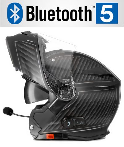 Bluetooth Bullet Hd Matt Grey V5 Solvisir Mc Hjälm