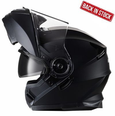 Bno Flipup-2 Matt Black Sunvisor Mc Hjälm