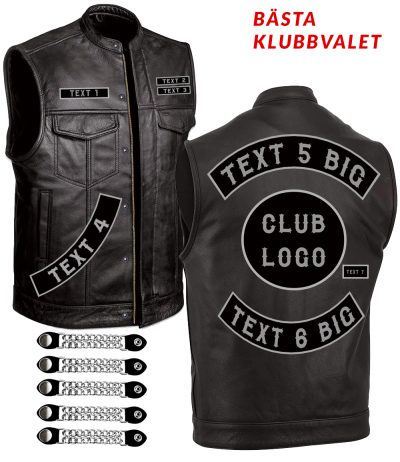 Premium Classico Patch Klubbspecial Skinnväst