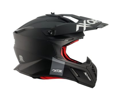 Sniper Solid Matt Black Motocross Cross Hjälm Mcv