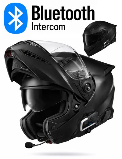 Neo Bluetooth Matt Black S8X Bluetooth 5.3 Mc Hjälm