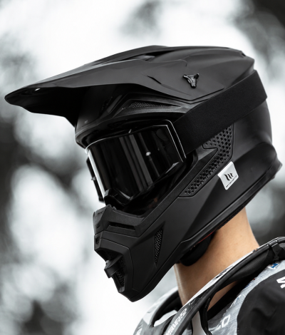 Mt Sniper Matt Black Motocross Cross Hjälm 